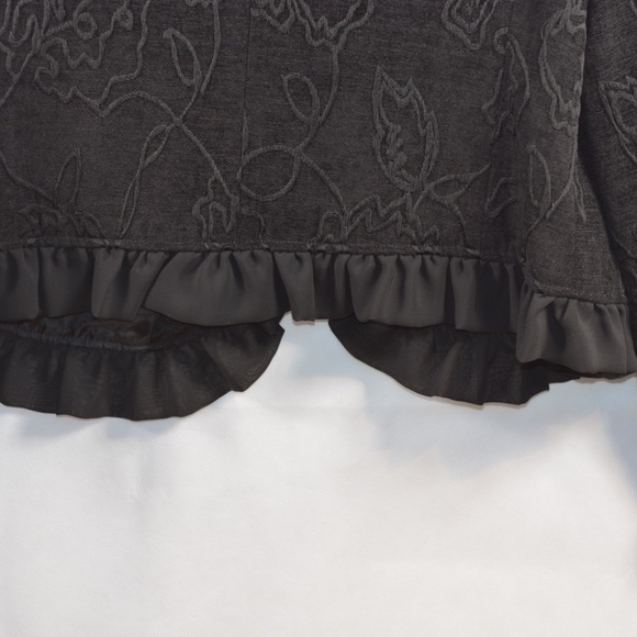 Black Jacket with Frills SZ L Tres You - Picture 9 of 9